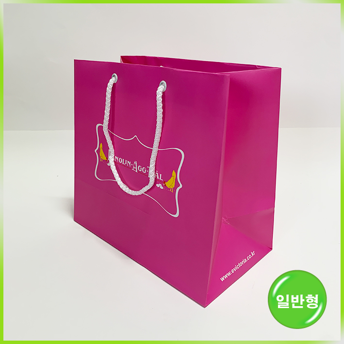 일반형 쇼핑백(빅토리아 에그팩 핑크)