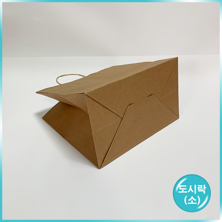 종이끈 도시락(소) - 크라프트